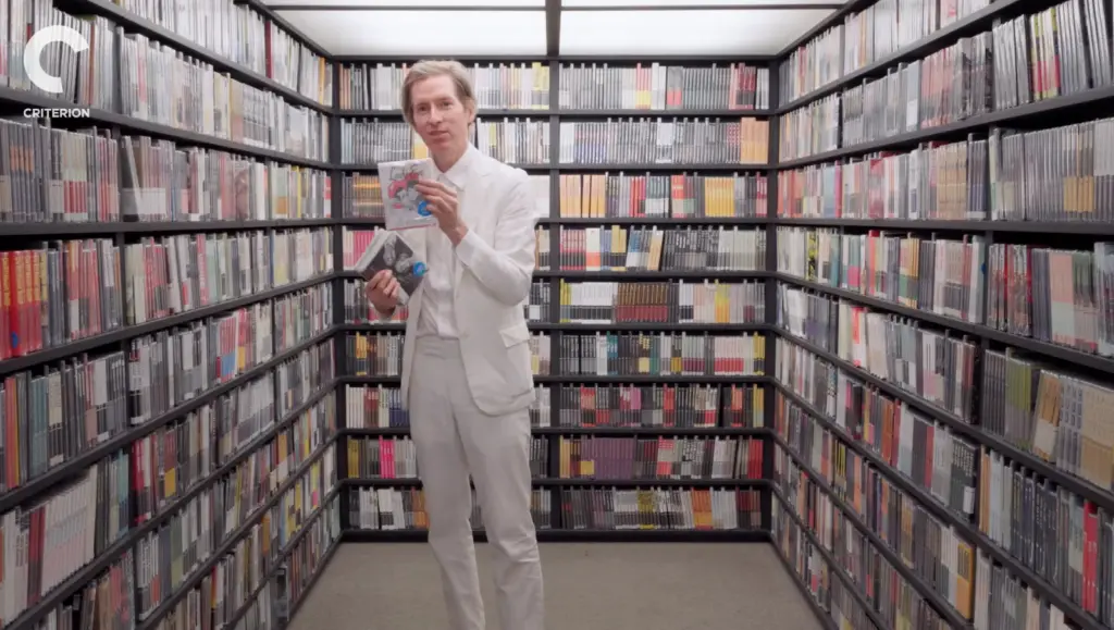 Wes Anderson during his Criterion Mobile Closet Picks visit