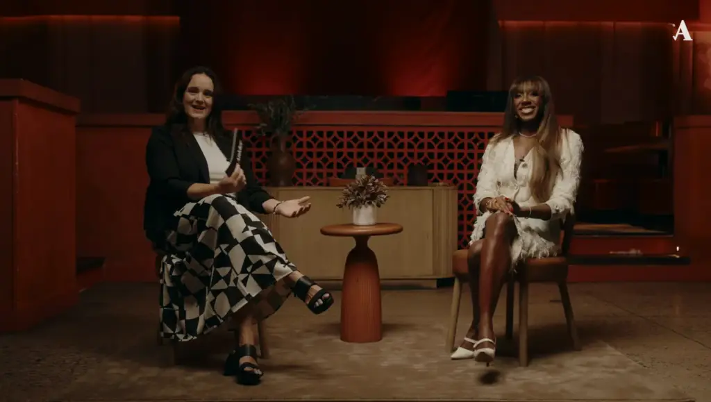 Ziwe during her Ankler Studios interview at TIFF discussing You’d Be an Iconic Guest.