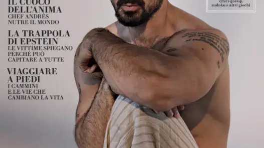 Michele Morrone photographed by Nick Thompson for Vanity Fair Italia
