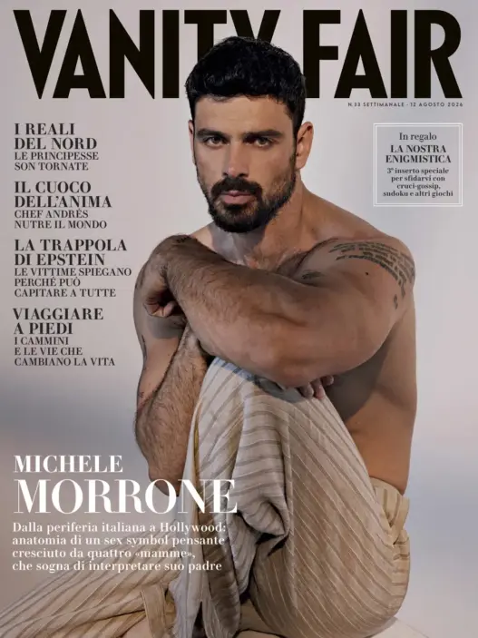 Michele Morrone photographed by Nick Thompson for Vanity Fair Italia