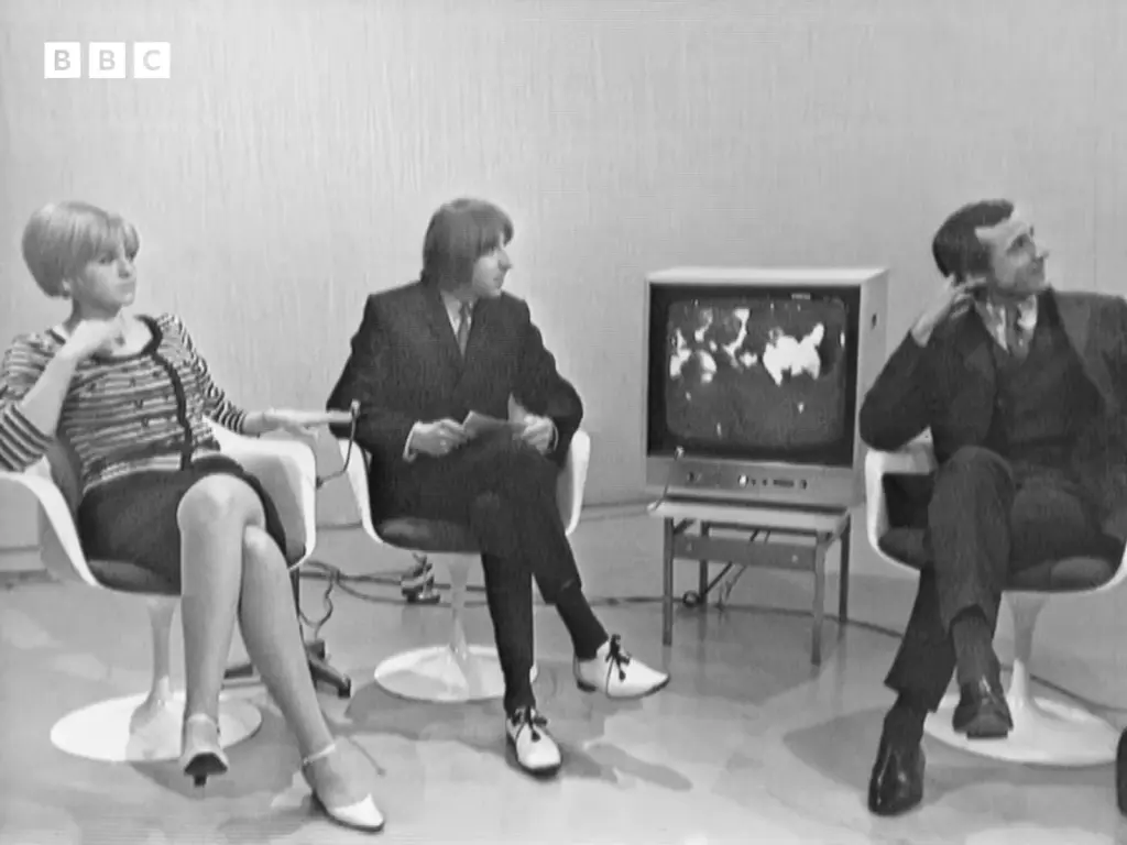 Frame from BBC Archive's 1966 A Whole Scene Going house party episode