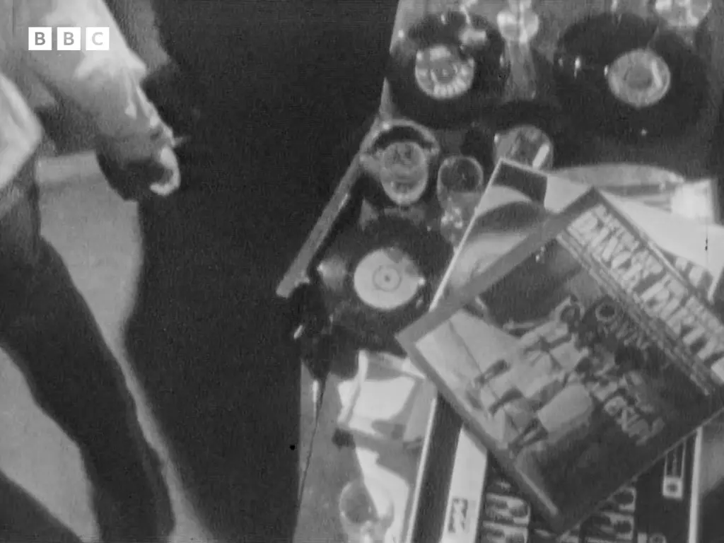 Frame from BBC Archive's 1966 A Whole Scene Going house party episode