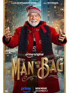 Arnold Schwarzenegger Plays Santa Claus, Co-Starring Alan Ritchson & Awkwafina In The Trailer For ‘The Man with the Bag’