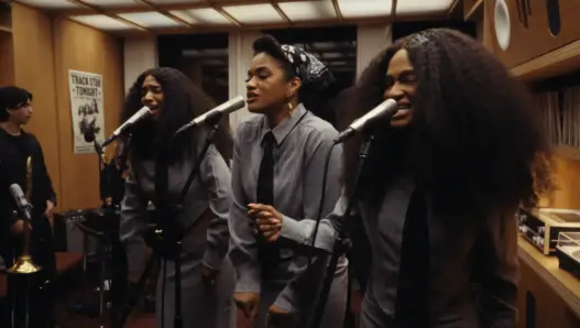 The Womack Sisters during their live soul performance at Track Star HQ