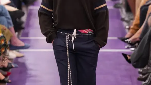 Noah Jupe walking the Miu Miu Spring Summer 2027 runway in Paris