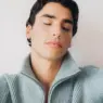 Model Marco Chiricallo lounging in a textured Missoni sweater and white Polo Ralph Lauren boxers for Des Intimités, photographed by Luca Fancellu