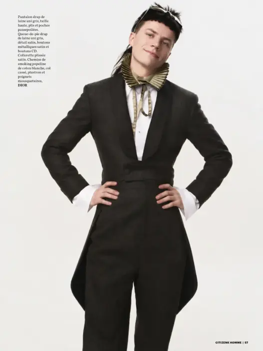 Félix Lefebvre brings his French-cinema cool to Citizen K Homme in a fashion editorial photographed by Robin Berglund.