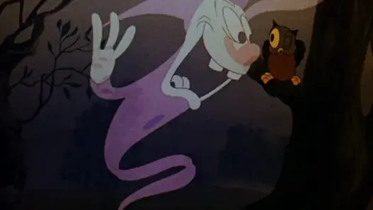 Tiny pink ghost from Walter Lantz’s 1939 cartoon A Haunting We Will Go