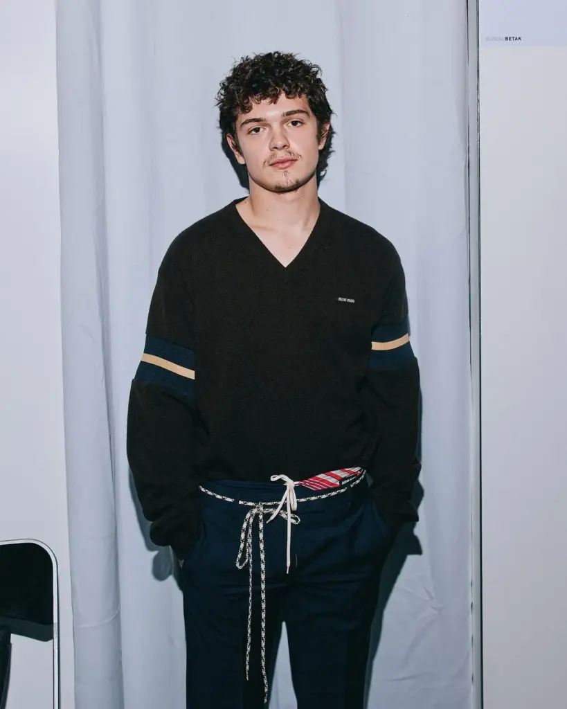 Noah Jupe at Miu Miu Spring Summer 2027 in Paris
