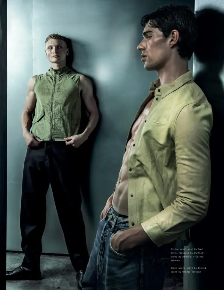 Twosome Models James McDonell & Joshua Lord For British Magazine Attitude