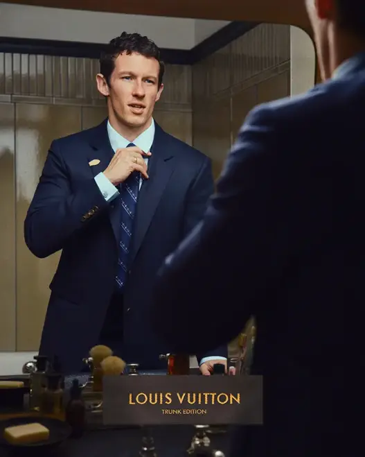 Callum Turner in Louis Vuitton’s Spring-Summer 2027 Trunk Edition campaign