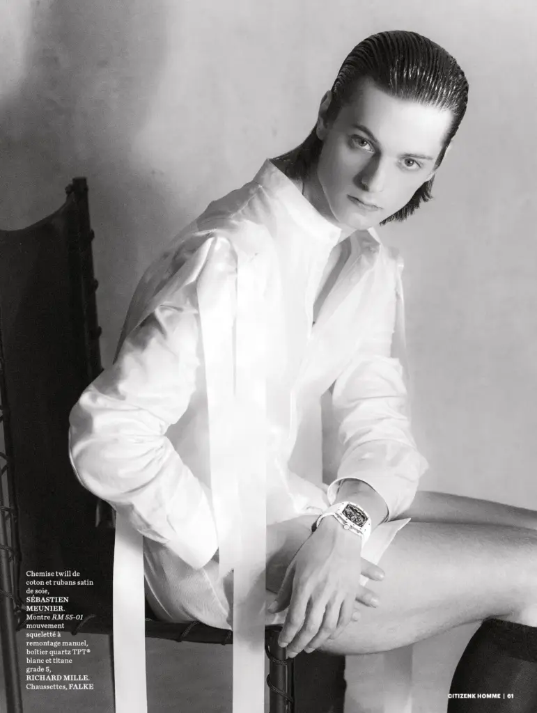Sam Jesse and Raoul Uzan in Citizen K Homme's Notti Blanche editorial