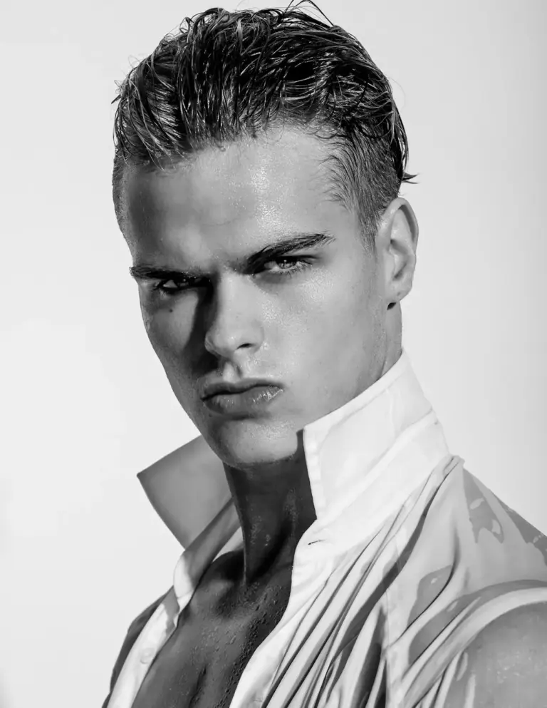 Treston Francis Plays With Light, Skin and Sheer White for Frank Louis