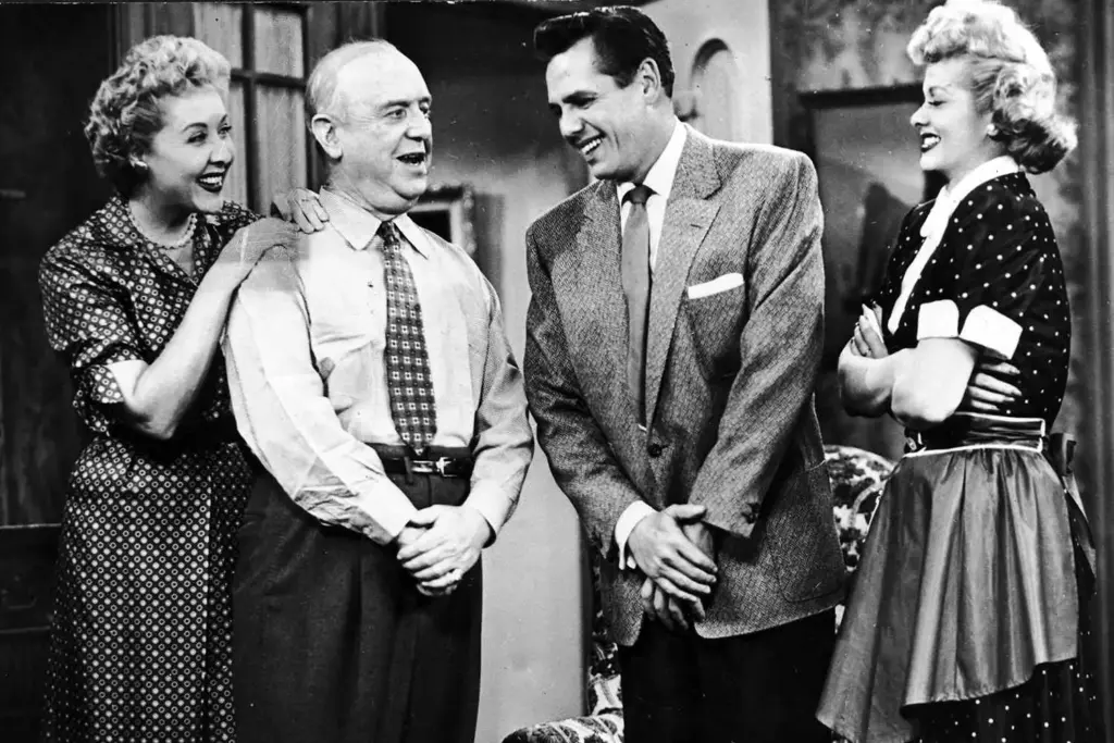 Vivian Vance, William Frawley, Desi Arnaz and Lucille Ball from I Love Lucy
