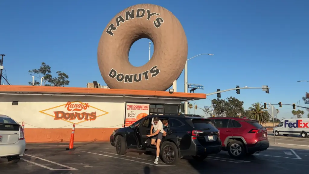 Max and Armand on their Los Angeles donut crawl