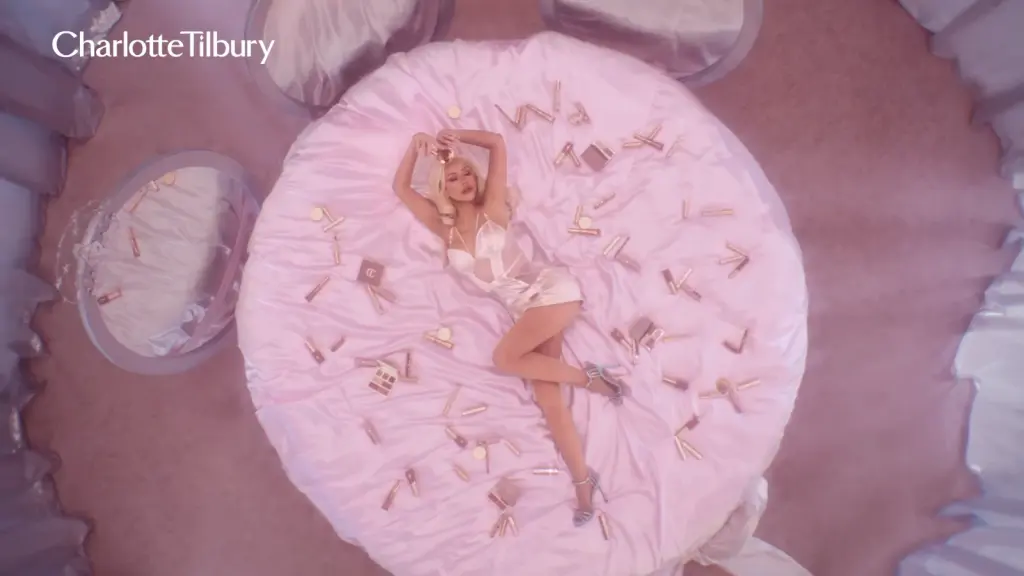 Still from Charlotte Tilbury's Holiday 2026 campaign video