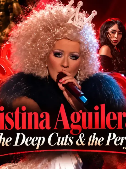 Christina Aguilera featured in a collage of performances from Six Christina Aguilera Duets: The Hits, the Deep Cuts & the Performances
