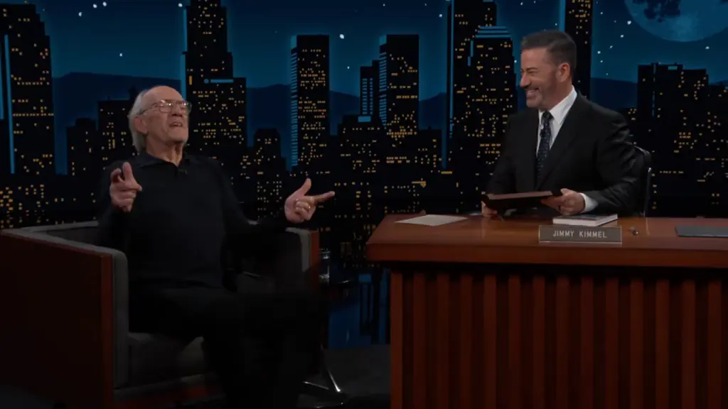 Christopher Lloyd on Jimmy Kimmel Live discussing memories from his Hollywood career