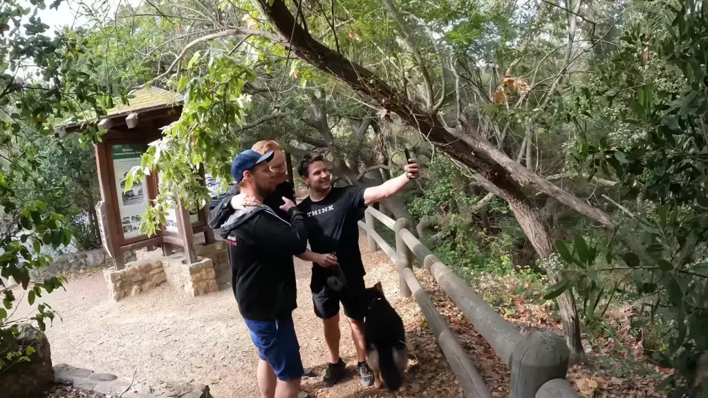Conan O'Brien with Kevin Nealon in newly released Hiking With Kevin footage