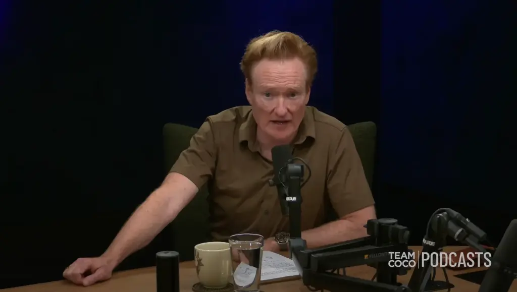 Conan O’Brien Needs a Friend discussing the missing Cochran Avenue plaque