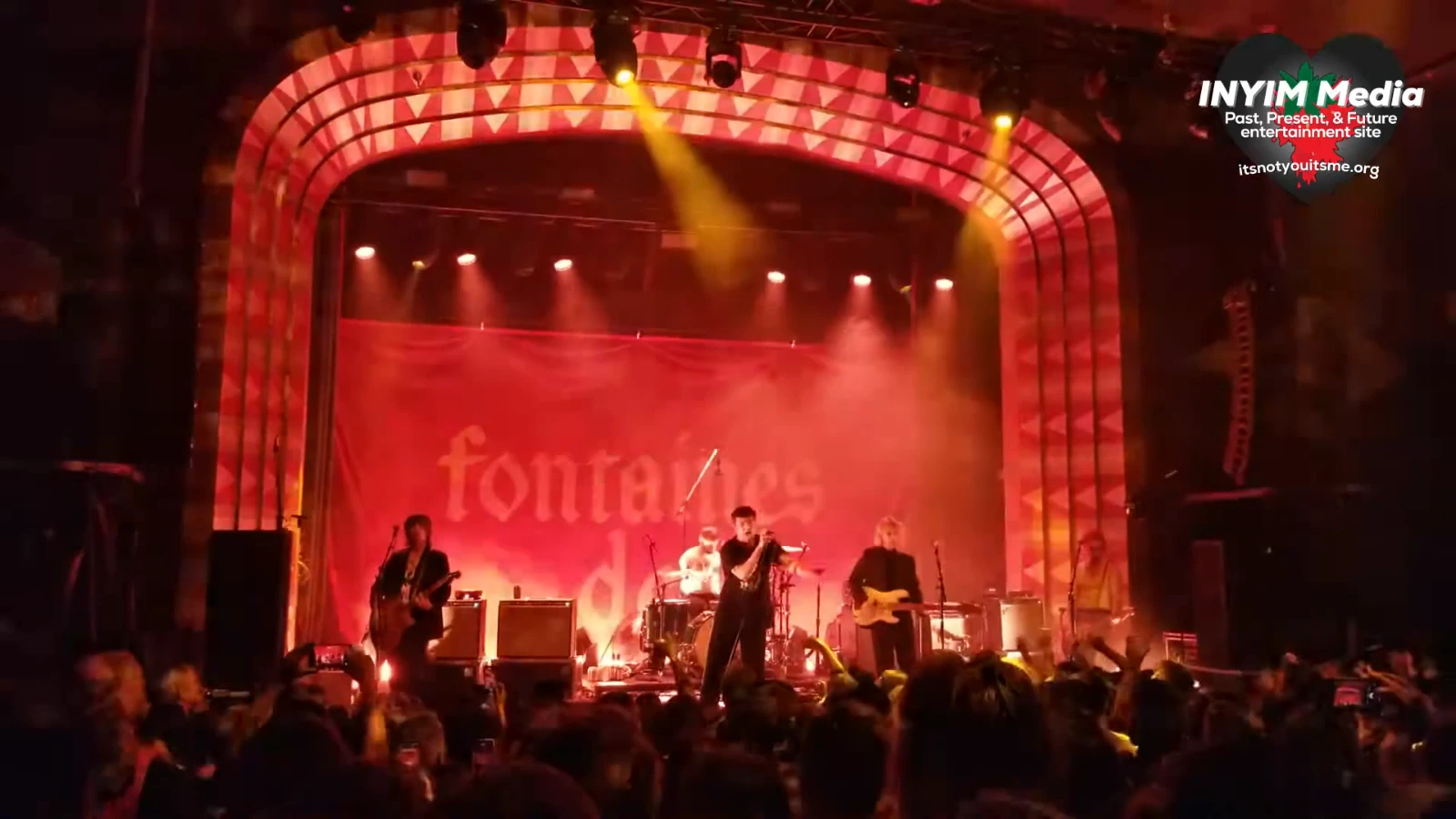 Still from INYIM Media’s footage of Fontaines D.C. live at The Regent Theater in Los Angeles