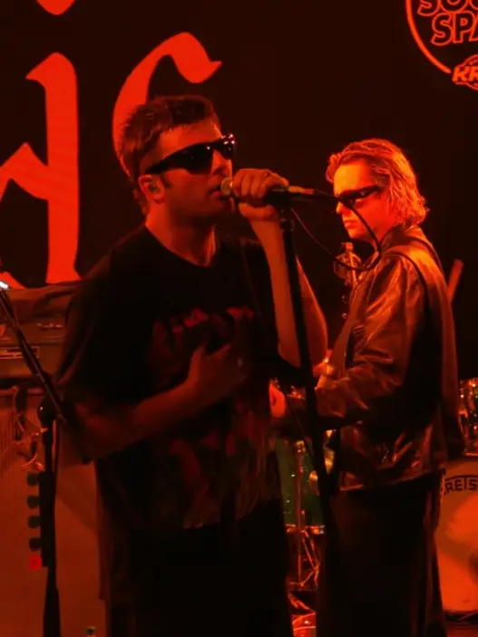 Fontaines D.C. performing live at KROQ’s In-N-Out Burger Sound Space in Los Angeles