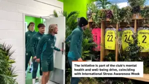 Forest Green Rovers Turn Their Dressing Room Into a Jungle to Tackle Stress