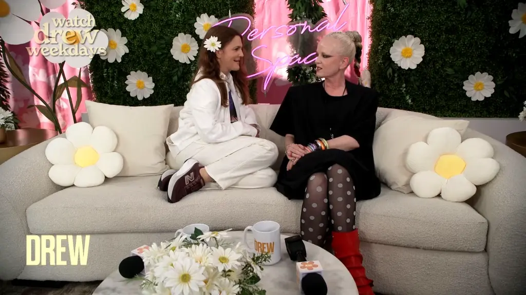 Shirley Manson and Drew Barrymore at Daisy Chain Fields