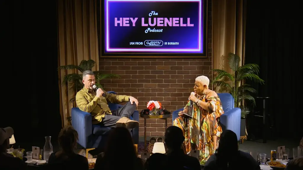 Frame from Luenell’s live podcast conversation with Jimmy Kimmel