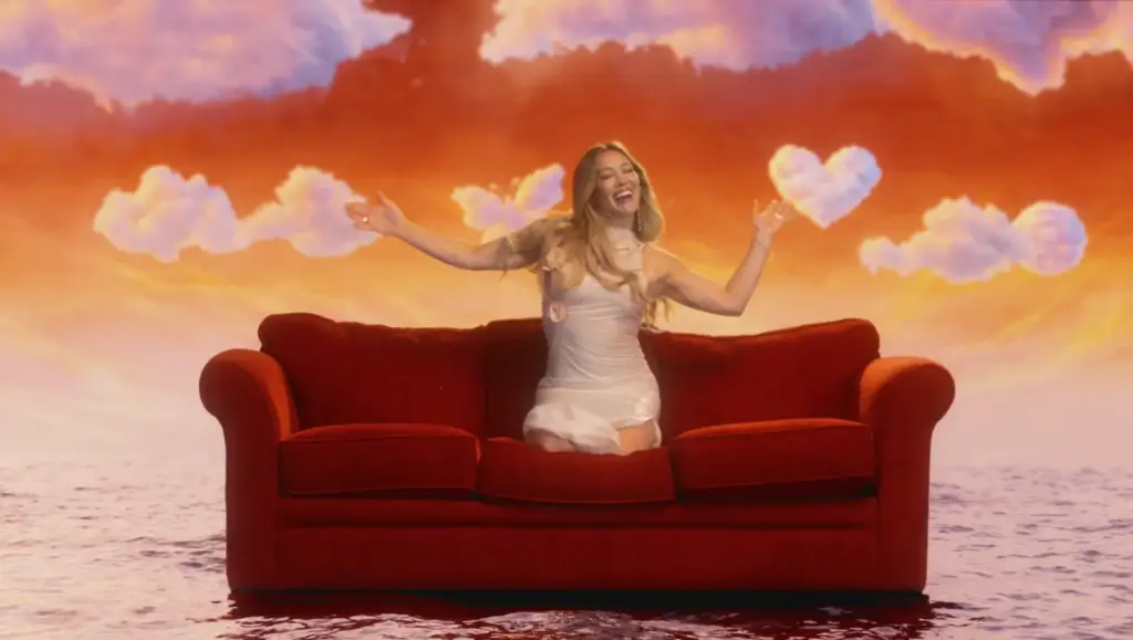 Hilary Duff in the CATastrophe official video