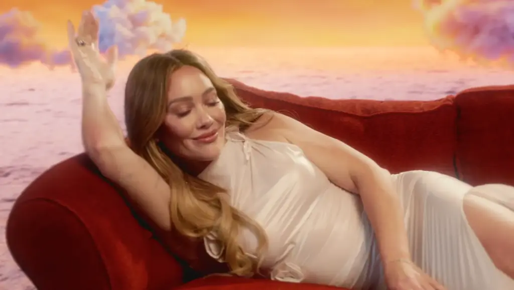 Hilary Duff in the CATastrophe official video