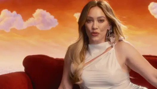 Hilary Duff in the CATastrophe official video
