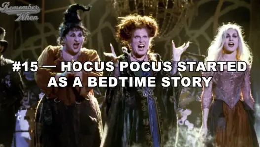 Hocus Pocus 1993 Halloween movie retrospective featuring 15 behind-the-scenes facts about the Disney cult classic