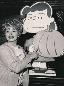 Past Blast: Lucille Ball Posing W/ Lucy From ‘It’s the Great Pumpkin, Charlie Brown’