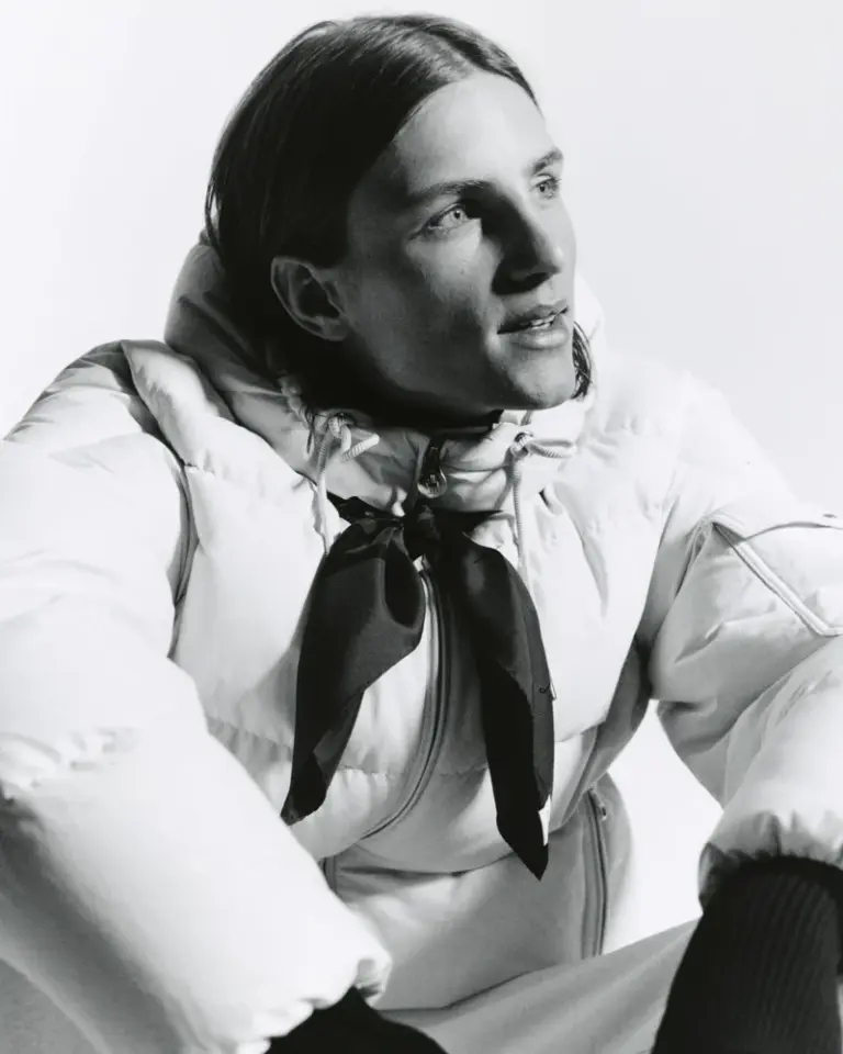 Model Indiana van’t Slot For Moncler Re/Icons 2026