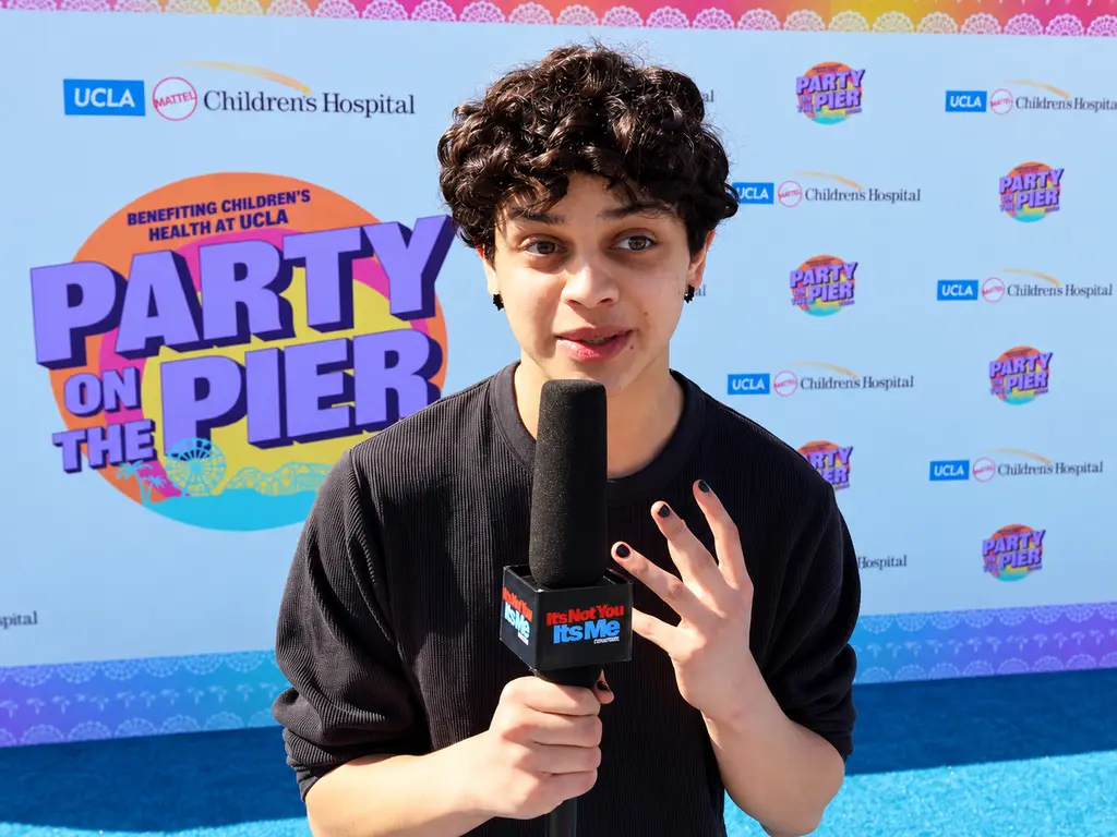 Isaac Ordonez speaking with INYIM Media at Party on the Pier 2026 at the Santa Monica Pier