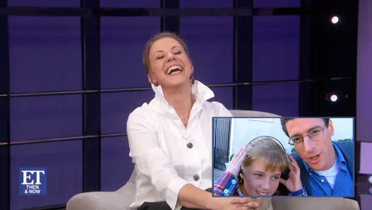 Jodie Sweetin reflecting on her Full House memories and relationship with Bob Saget during an Entertainment Tonight interview