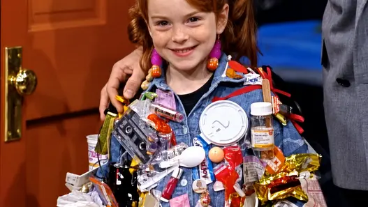 Six-year-old Lindsay Lohan during her 1992 Halloween appearance on Late Night with David Letterman