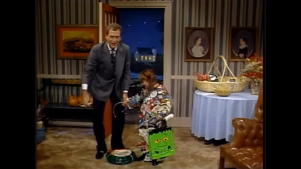 Lindsay Lohan in David Letterman’s 1992 Halloween costume segment