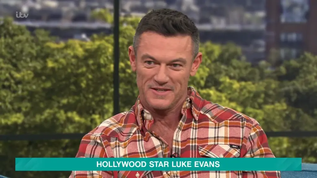 Luke Evans during a This Morning television appearance