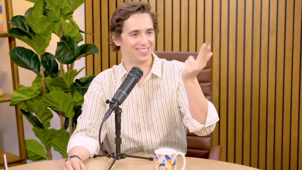 Marcello Hernández during his Good Hang conversation with Amy Poehler