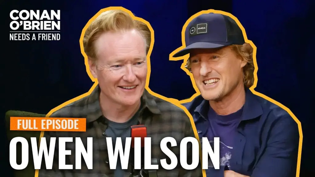 Owen Wilson during his Conan O’Brien Needs a Friend interview