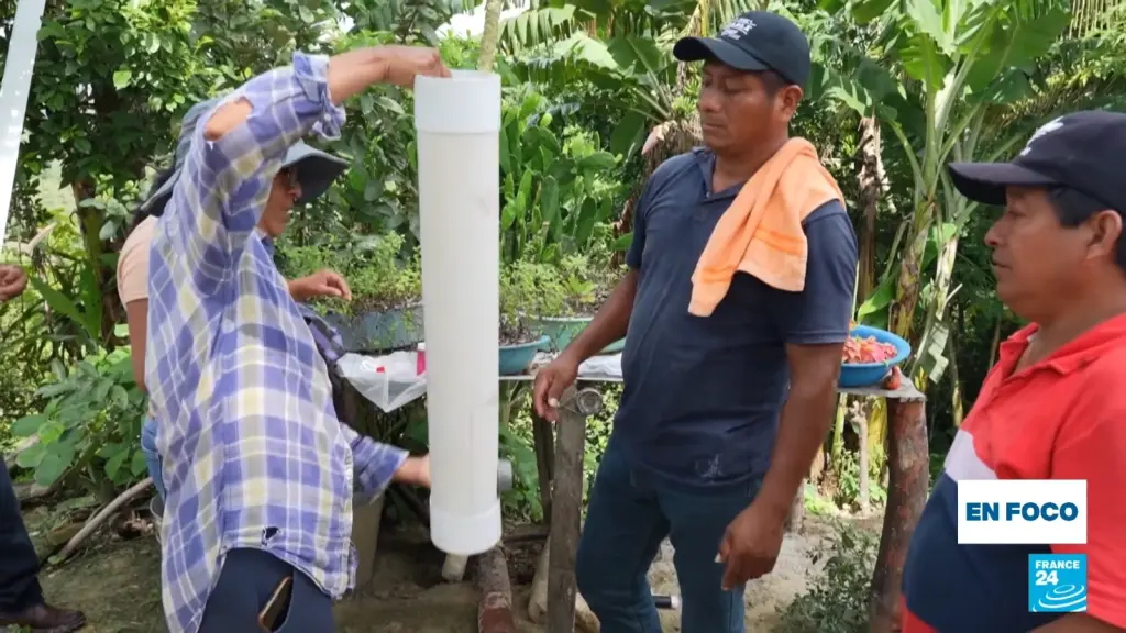 Frame from the AFP report on water concerns in northern Veracruz