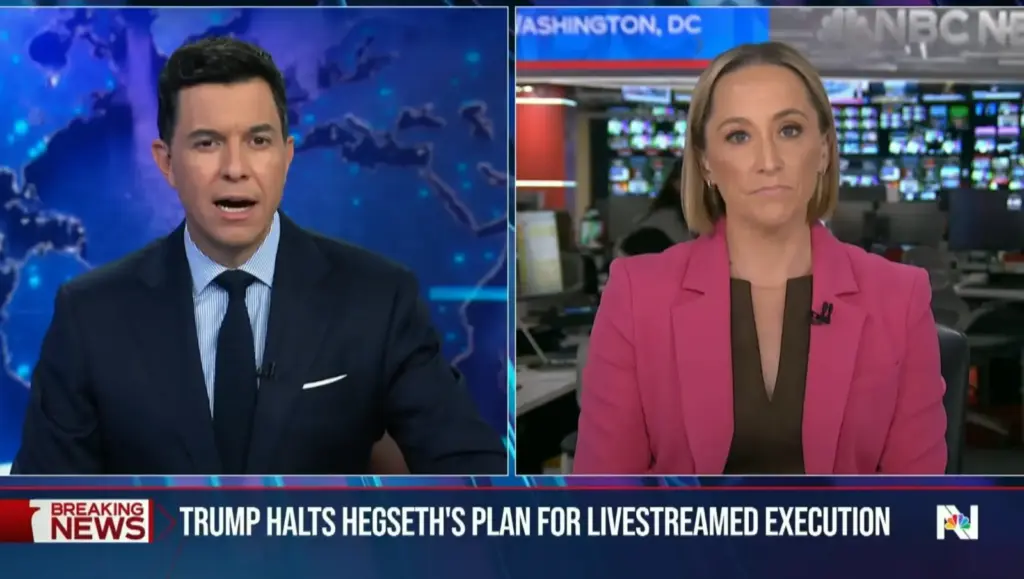 NBC Nightly News correspondent during reporting on the Nidal Hasan execution livestream decision