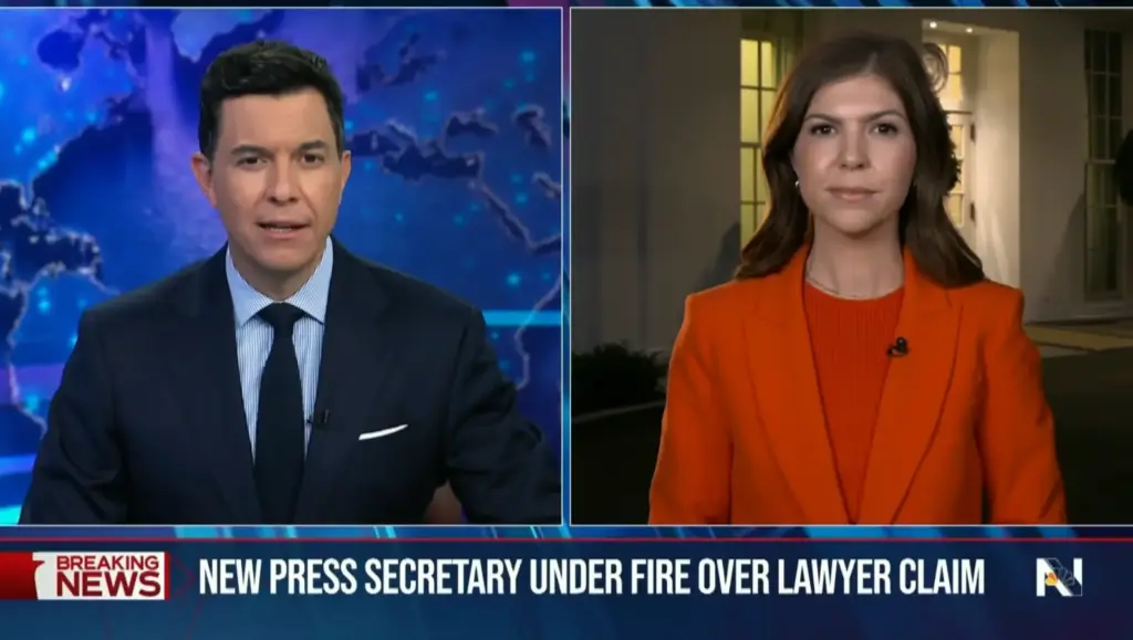 NBC Nightly News correspondent during reporting on White House Press Secretary Katie Zacharia