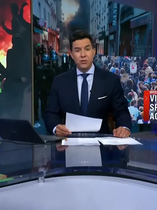 NBC Nightly News anchor Tom Llamas in the studio presenting a Good News Tonight report about a Pennsylvania student sharing his homecoming crown.