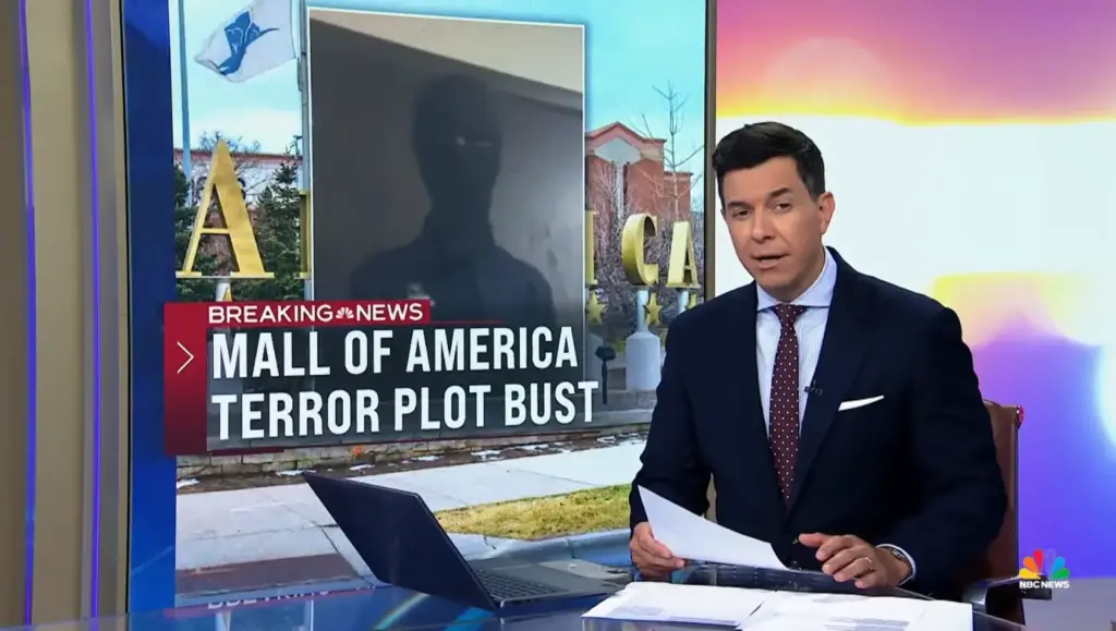 NBC Nightly News report on the foiled Mall of America terror plot