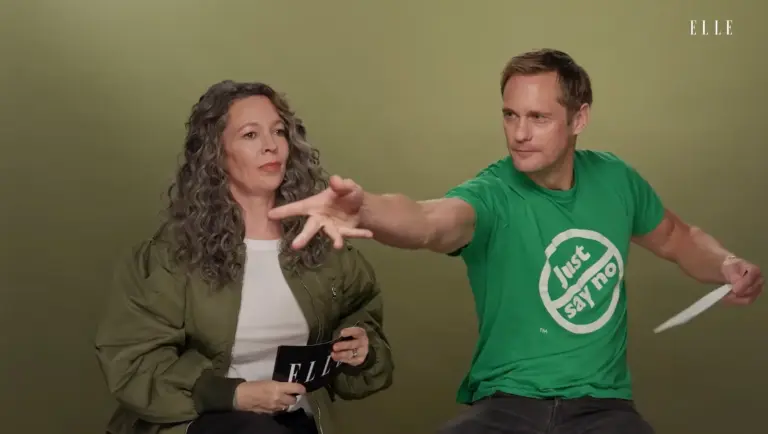 Olivia Colman & Alexander Play “Ask Me Anything” For ELLE