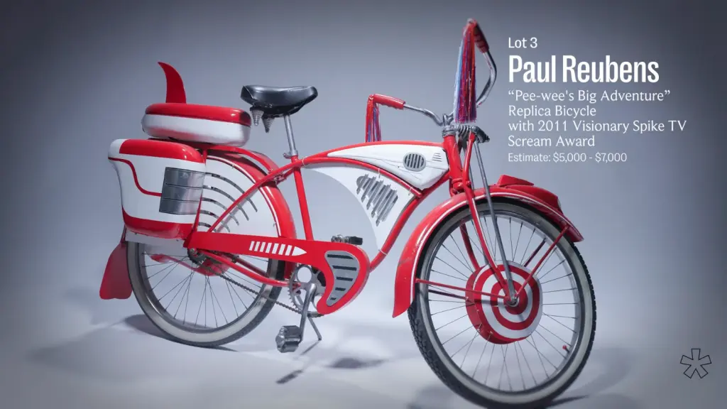 Paul Reubens memorabilia from the Julien’s Auctions sale