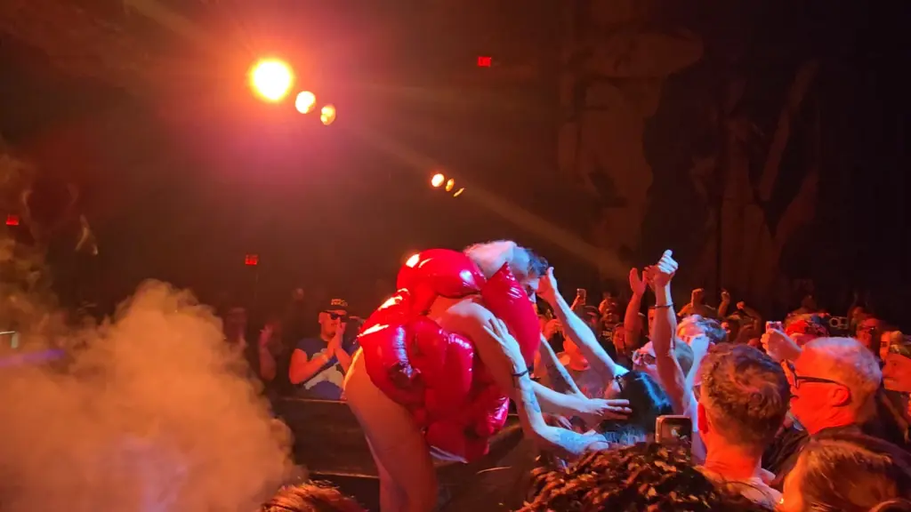Peaches during the No Lube So Rude Tour concert at The Fonda Theatre in Hollywood, October 17, 2026; INYIM Media original photography